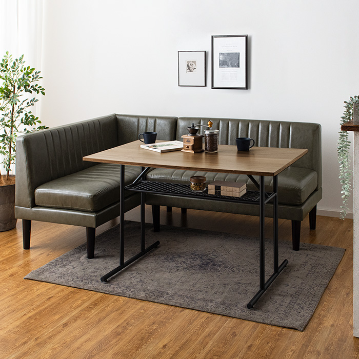 ダイニングソファセット 2点 コーナーソファ ポケットコイル LEKKA