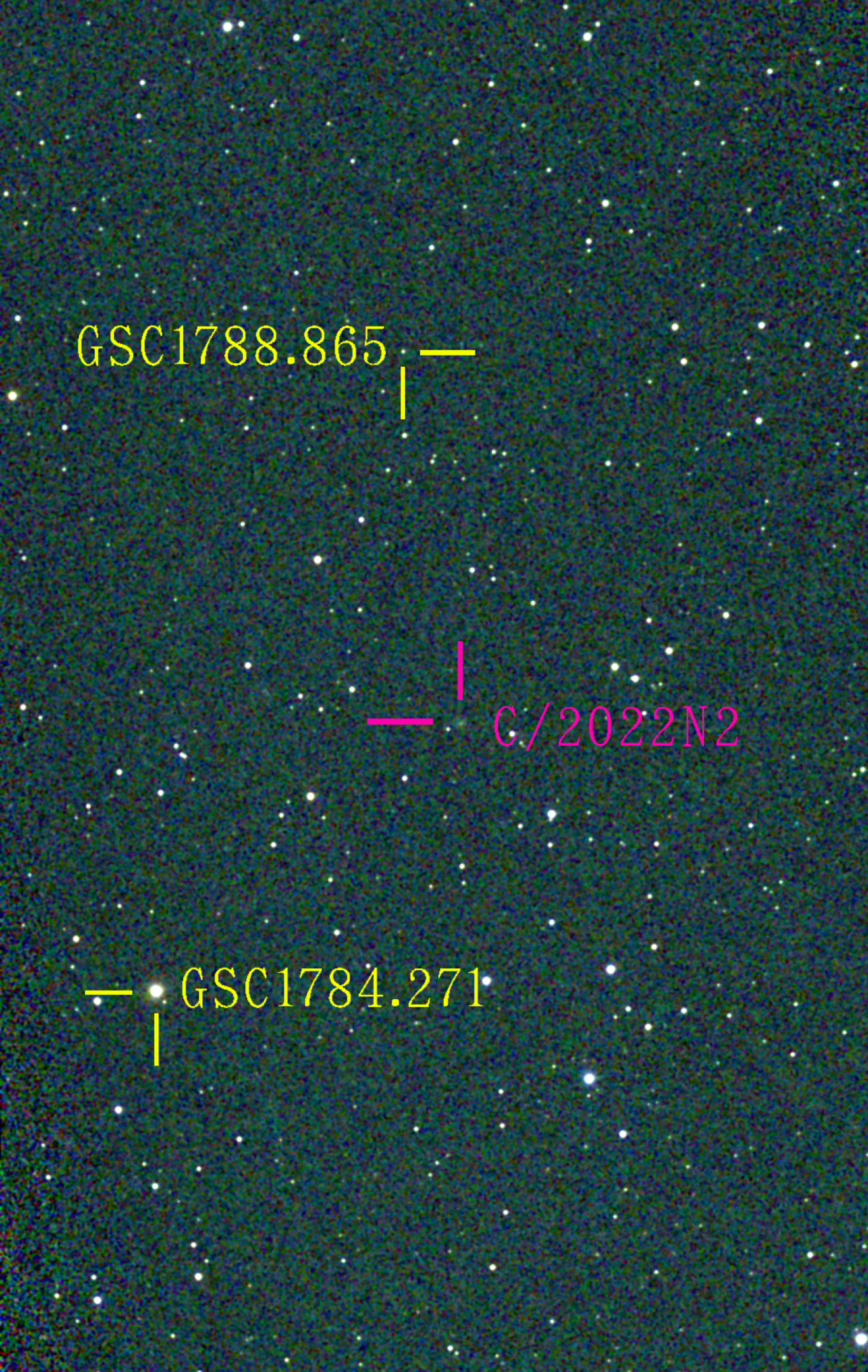 133231: パンスターズ彗星(C/2022N2) 1月‎9日Seestar50 by サザン