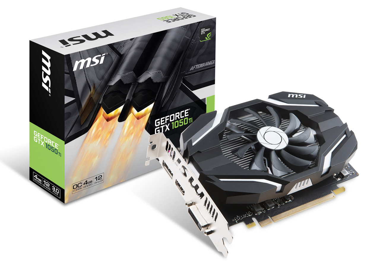 GeForce GTX 1050 Ti 4G OCV1/SP | MSI グラフィックボード GeForce