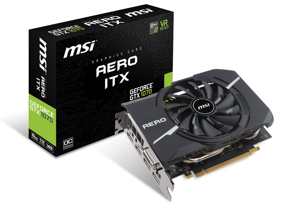 GeForce GTX 1070 AERO ITX 8G OC | MSI グラフィックボード GeForce