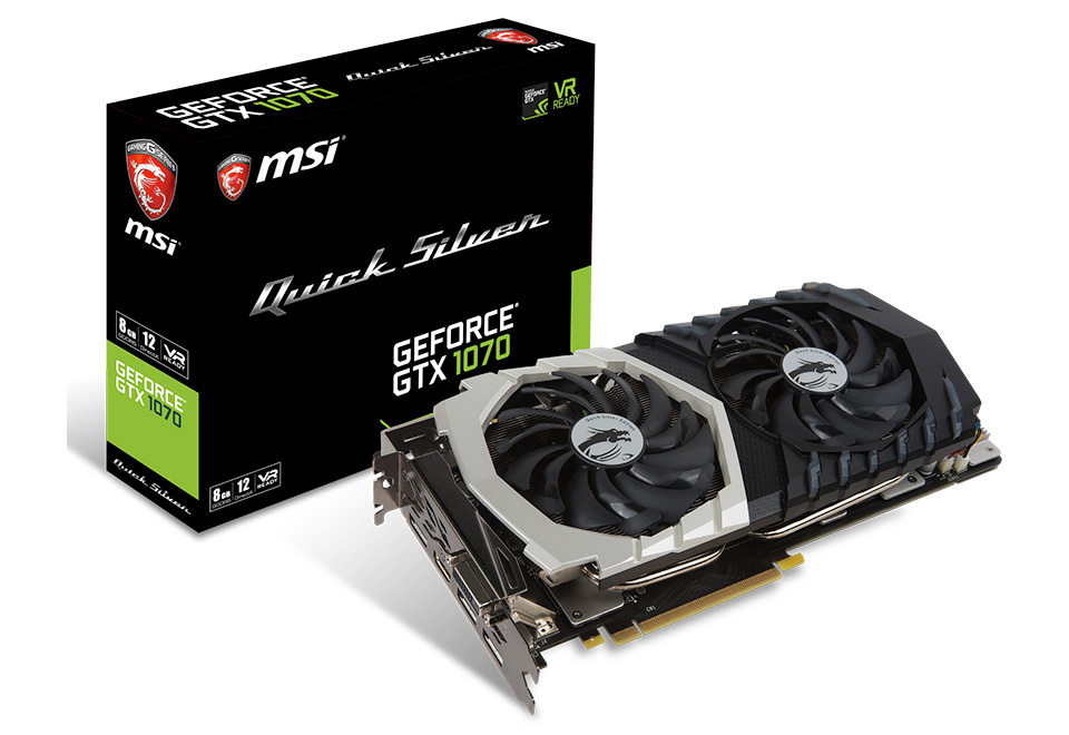 GeForce GTX 1070 Quick Silver 8G OC | MSI グラフィックボード