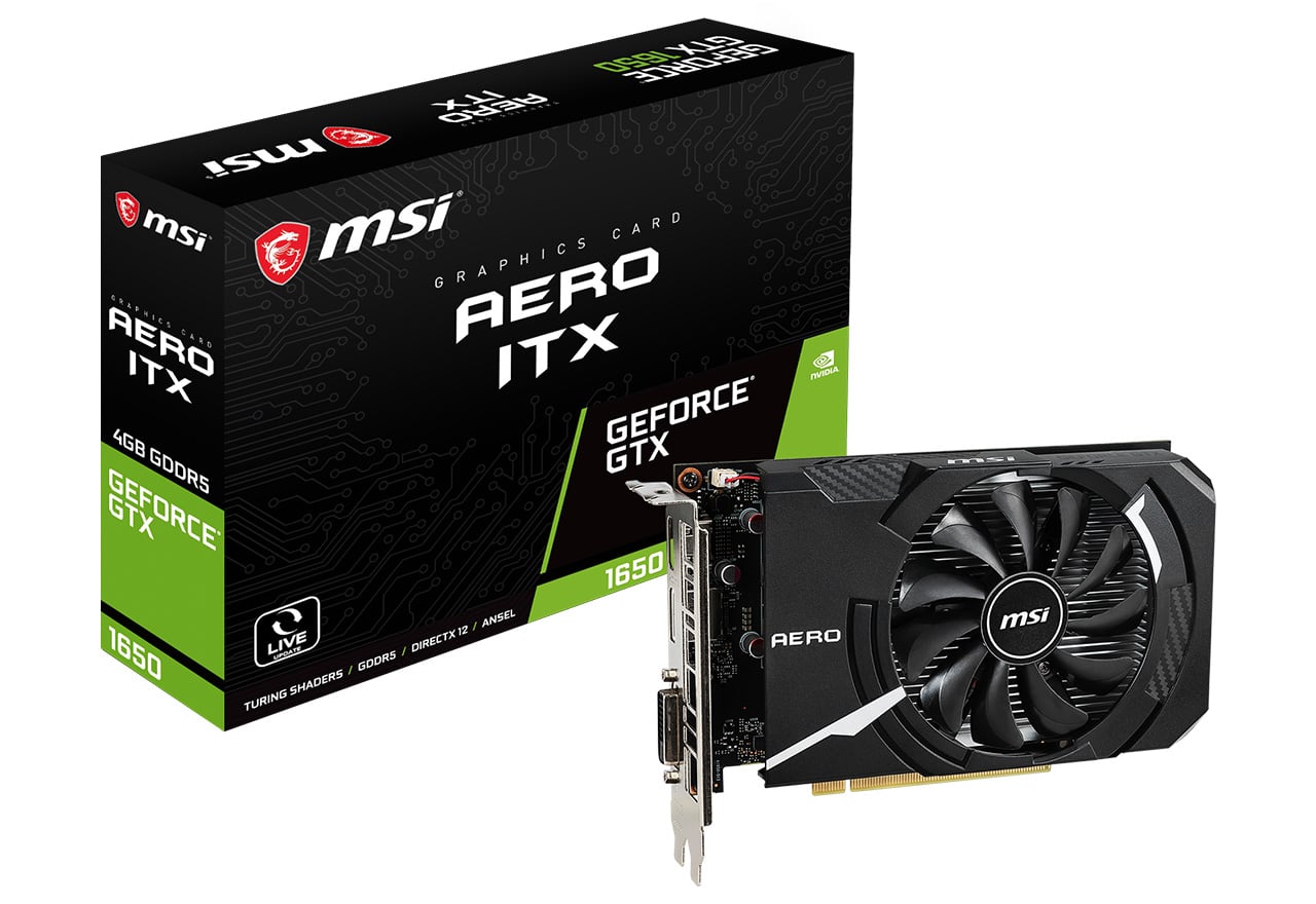 GeForce GTX 1650 AERO ITX 4G | MSI グラフィックボード GeForce GTX