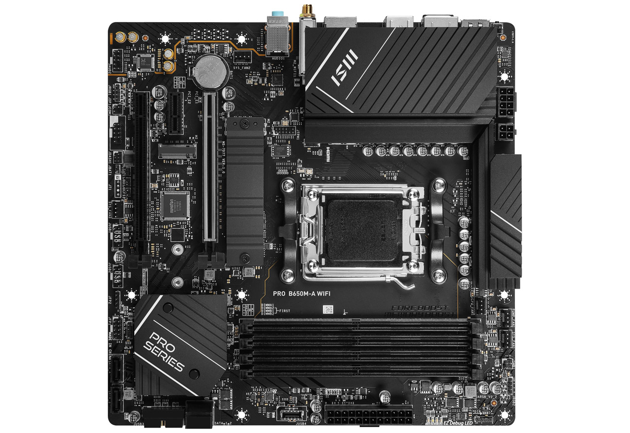 PRO B650M-A WIFI | MSI マザーボード AMD B650チップセット | 株式