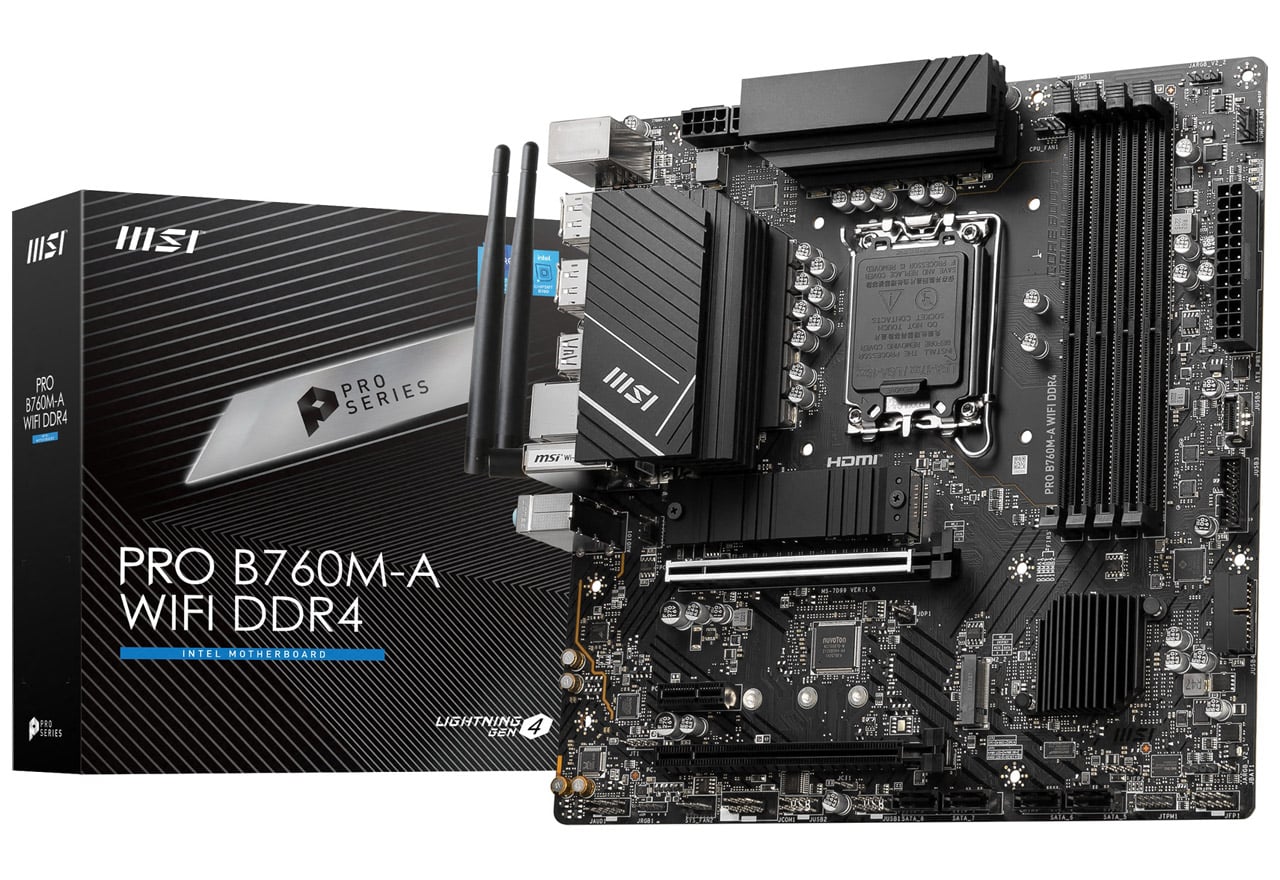 PRO B760M-A WIFI DDR4 | MSI マザーボード Intel B760チップセット