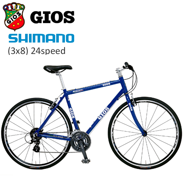 即乘】送料無料 GIOSクロスバイク AMPIO SHIMANO2X9S18速 クロスバイク