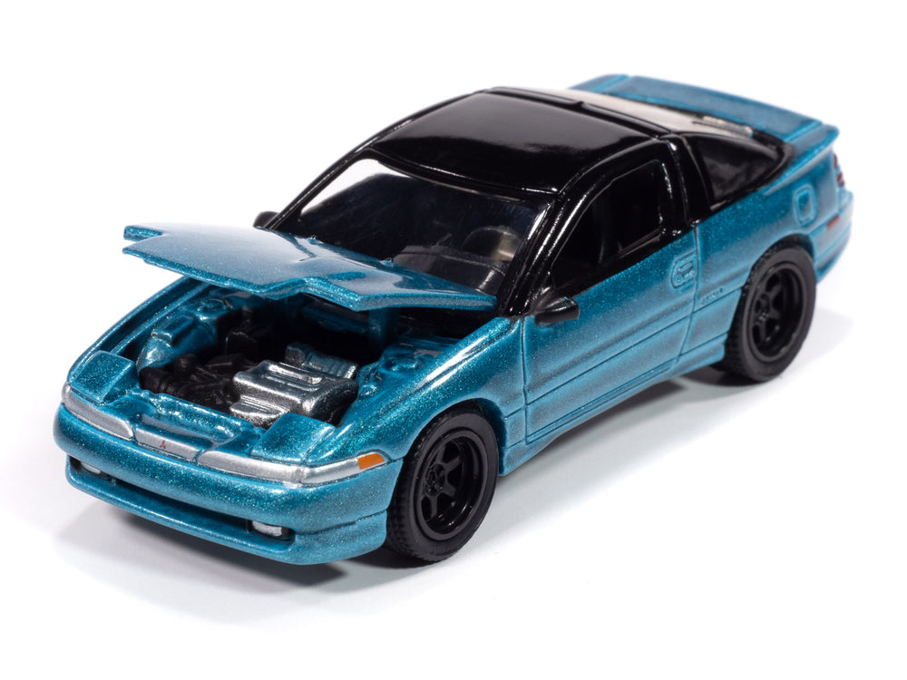 Auto World 1991 Mitsubishi Eclipse GSX (Tennessee Blue) 1:64