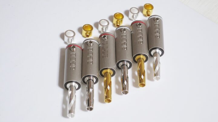 バナナプラグの金メッキ,銀メッキ,ロジウムメッキによる音質差を比較し