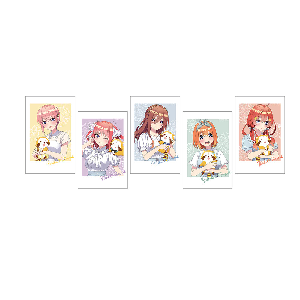 五等分の花嫁×ラスカル」チェキ風カード5枚セット｜グッズ情報