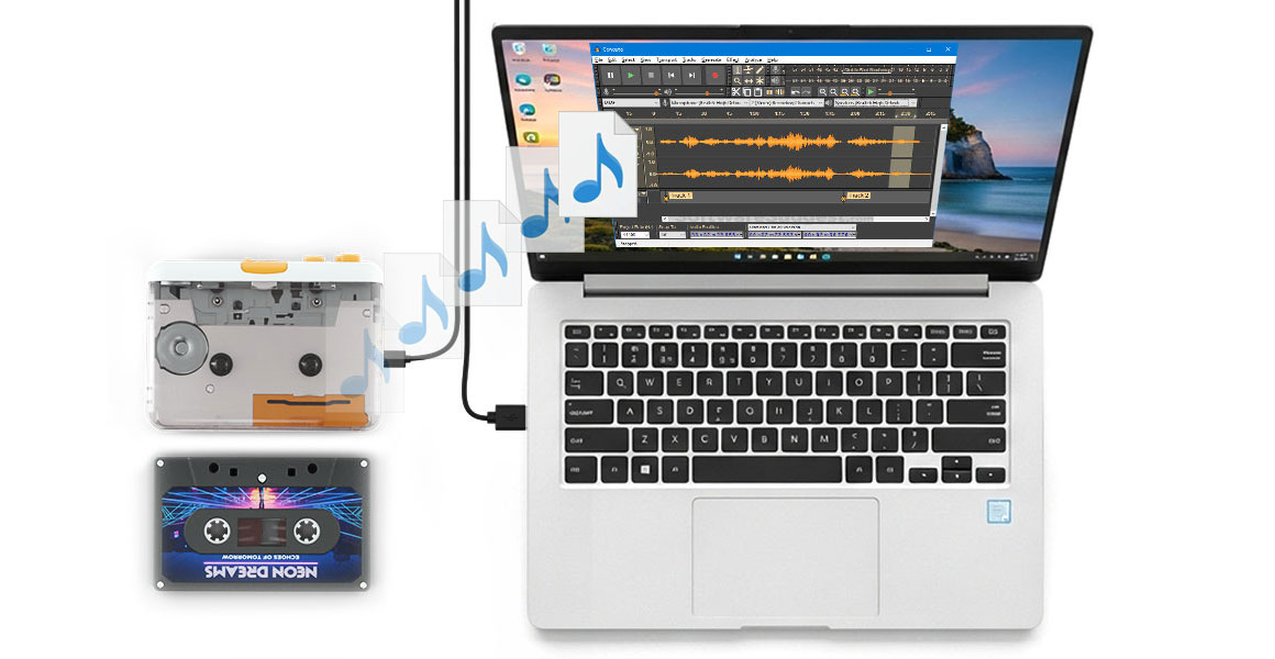 カセットテープUSB取り込みプレーヤー｜思い出の音源をデジタル保存