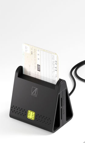 USB A/TypeC接続対応ICカードリーダー「SD-MYC02-B」