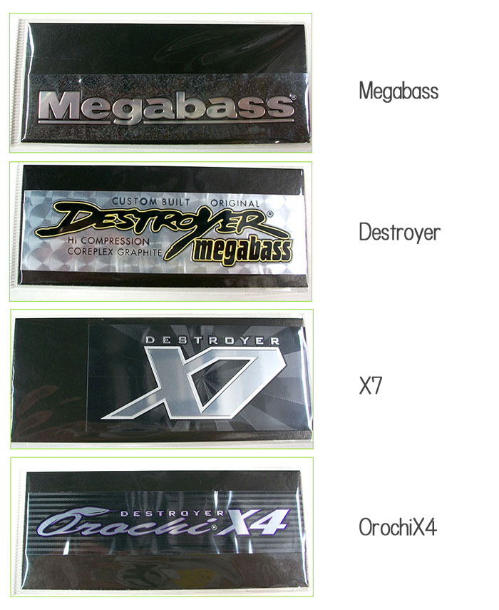 メガバス メタリックステッカー METALIC SICKER - 【バス・トラウト