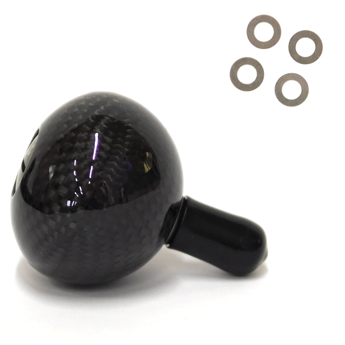 〇ウォーターランド カーボンハンドルノブ LLガンメタ (タイプB