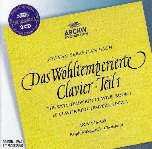 Well Tempered Clavier Book 1 from Kirkpatrick