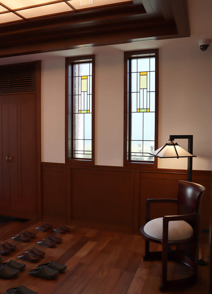 ライトスタイル(フランク・ロイド・ライト)-011 | ステンドグラスバロック