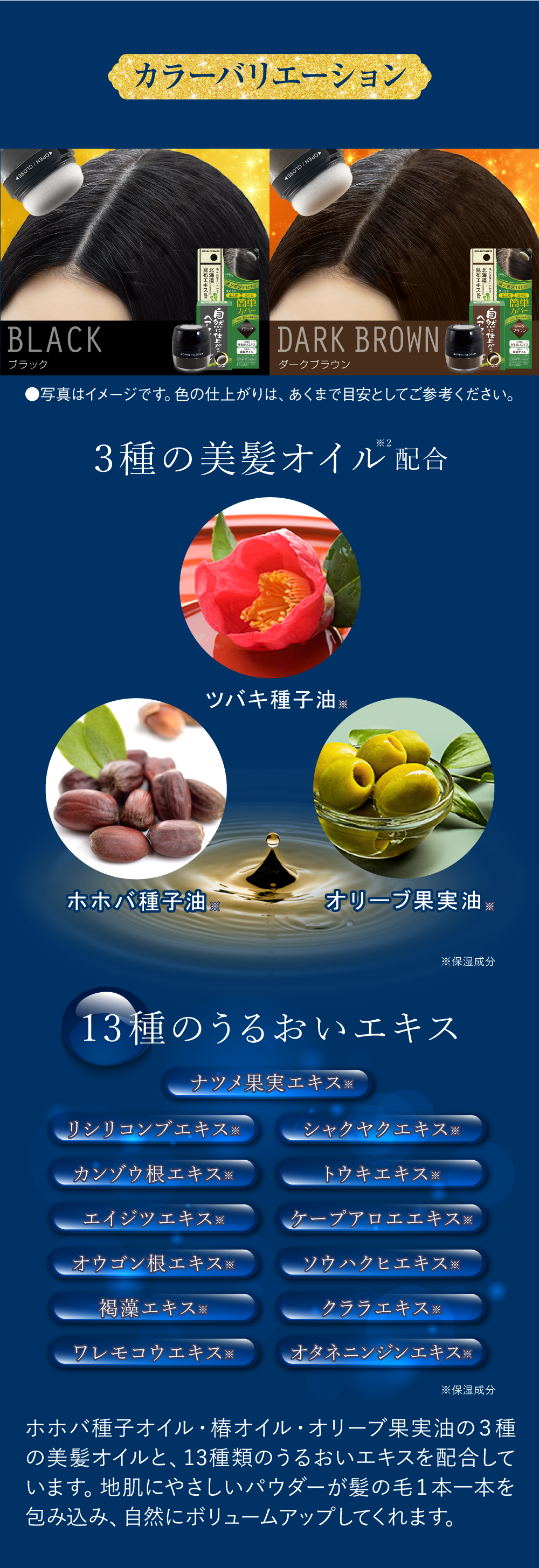 自然に仕上がるヘアファンデーション|【ブレーンコスモス公式】