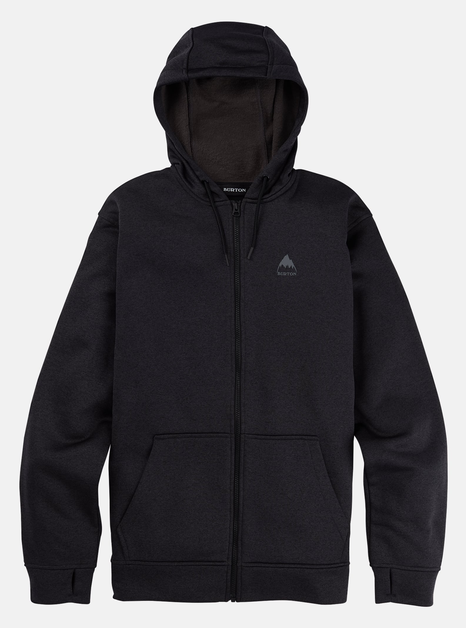 メンズ Burton オーク フルジップ フーディー スウェットシャツ