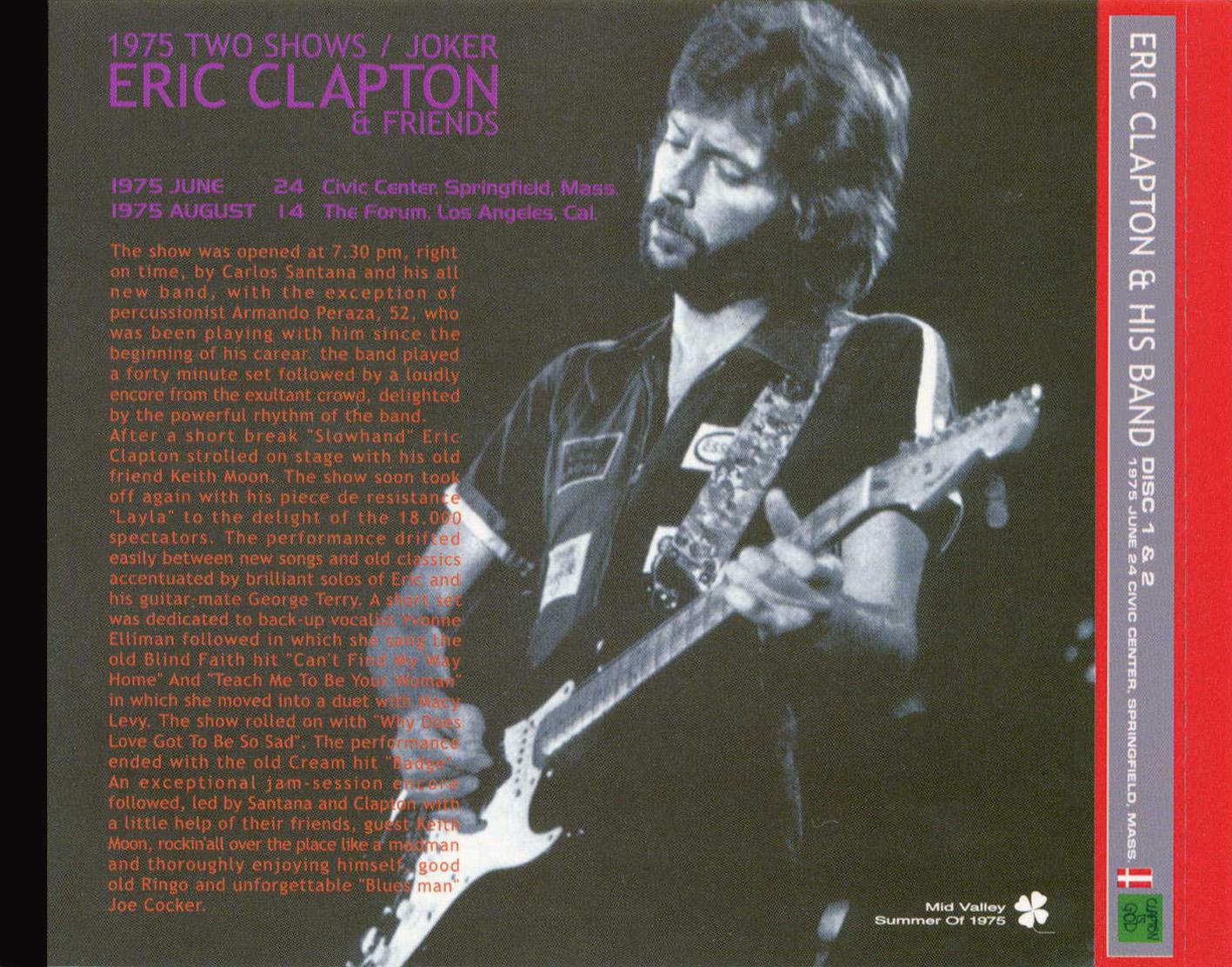Eric Clapton - Joker - Summer of '75 - Part 1 - Mid Valley