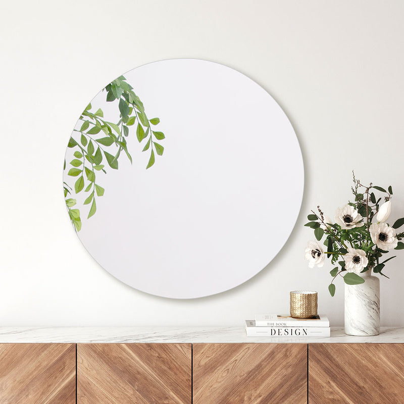 ウォールミラー 円型 直径61cm ミラー ドレッサー おしゃれ ぼん家具