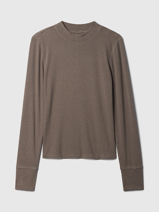 Essential Rib Mockneck T-Shirt | Gap
