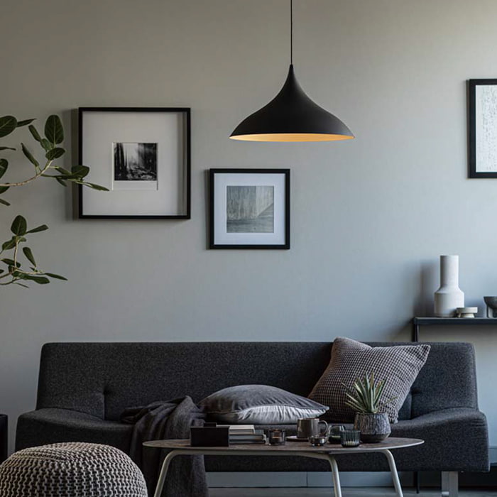 黒鉄色・アルミセード ペンダントライト 100W形｜照明のライティング