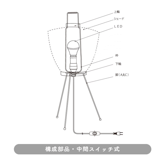 イサム・ノグチ AKARI 6A 提灯 スタンドライト【正規品】｜照明の