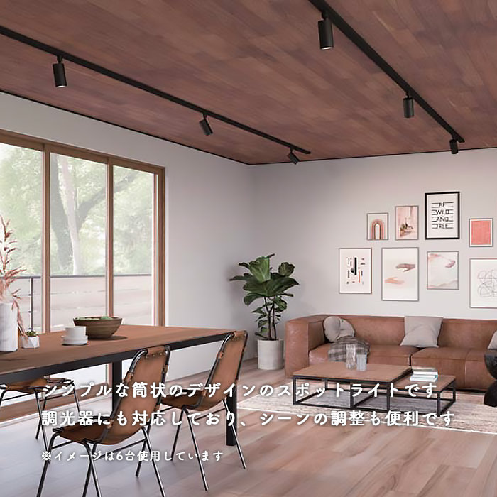 スポットライト ブラック・100W相当 電球色 | ダクトレール用｜照明の