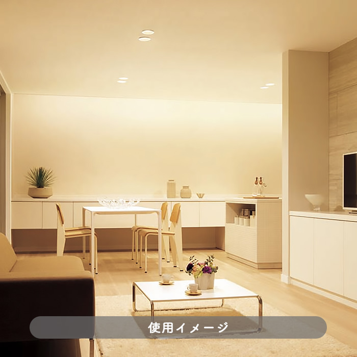 屋内・屋外兼用 ダウンライト Φ75mm 60W｜電球色｜照明のライティング