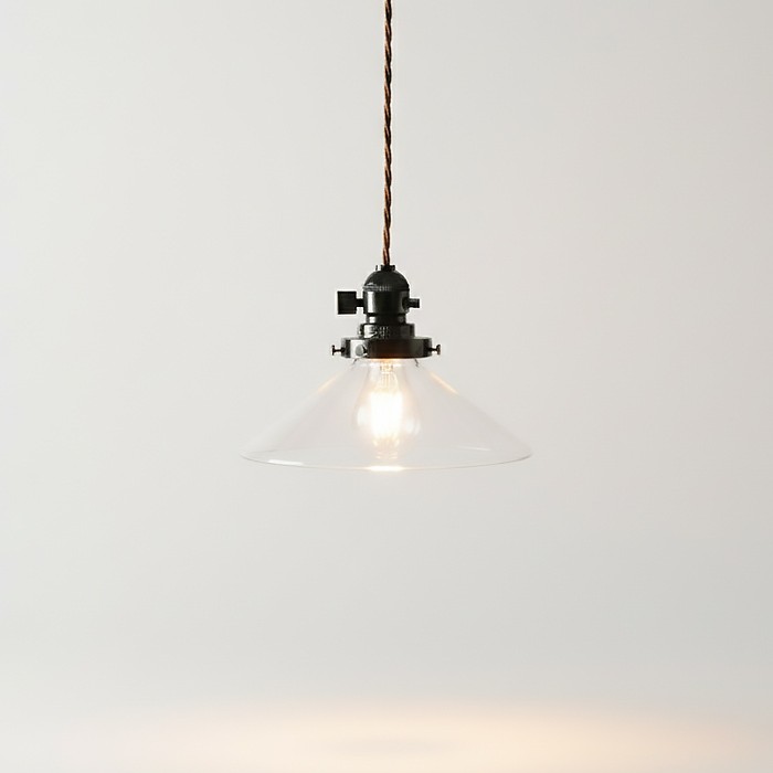 ツイストコード ラジオソケット ペンダントライト｜クリア｜照明の