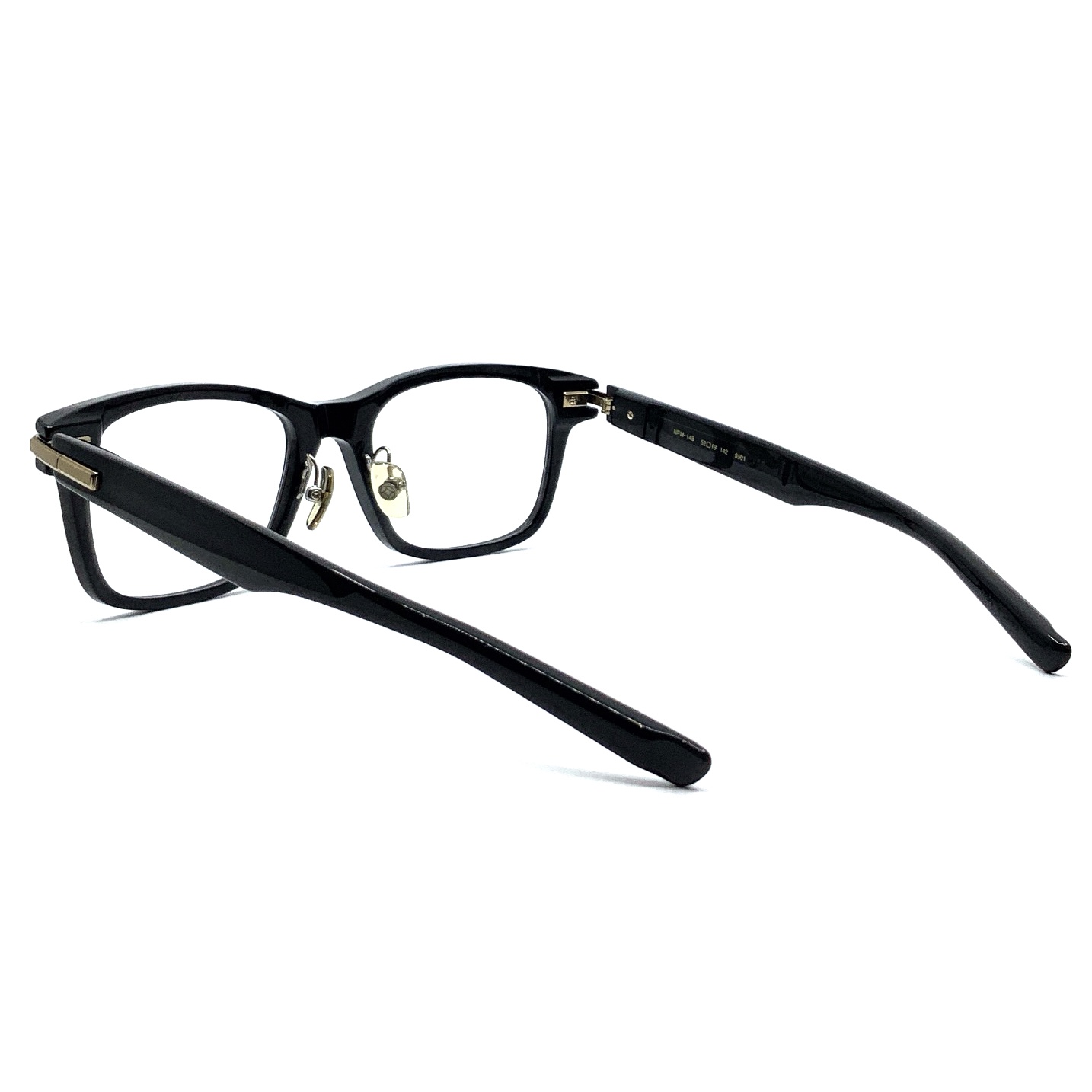 999.9 フォーナインズ メガネ NPM-148 9901 クリアブラック × ゴールド