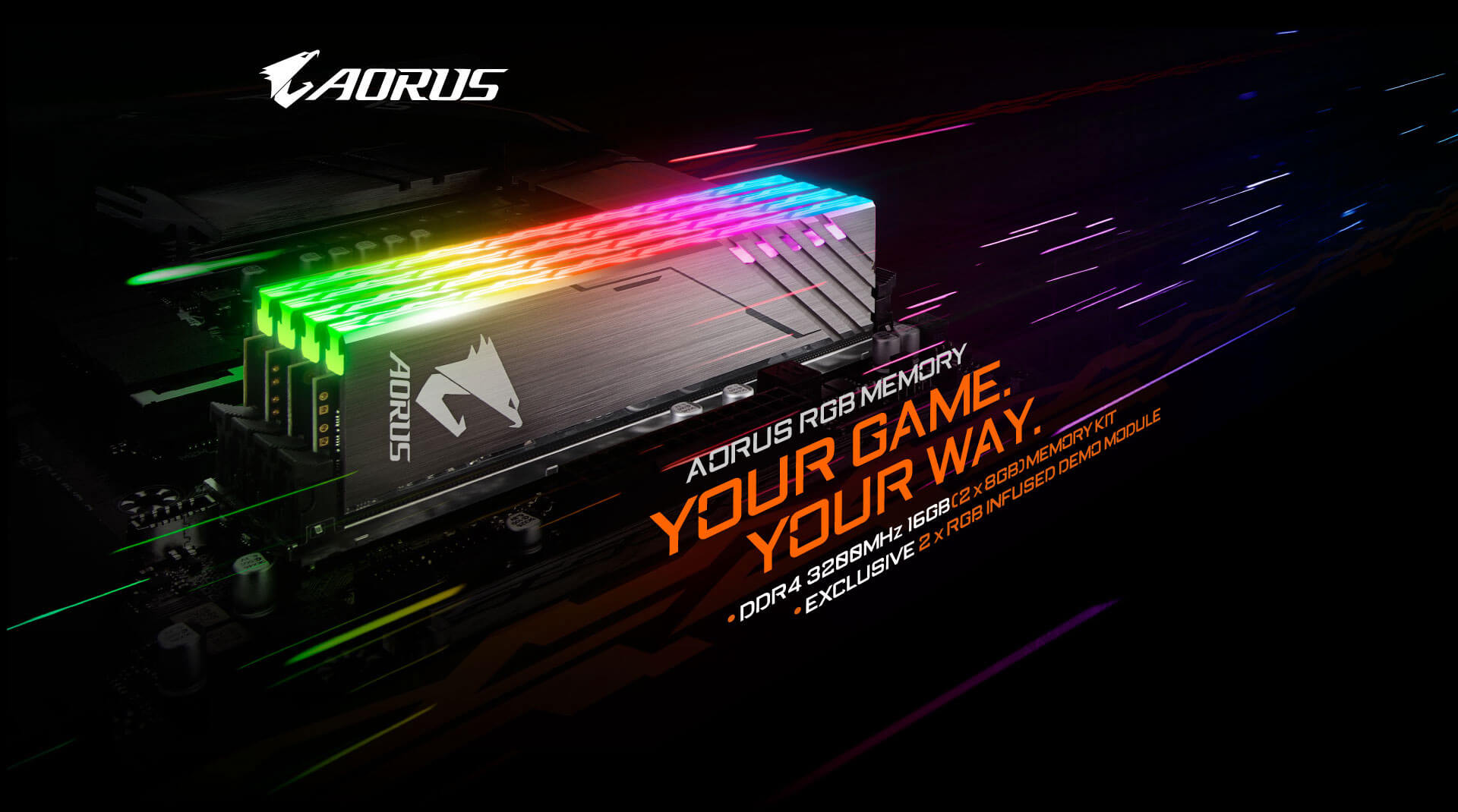 AORUS RGB Memory 16GB (2x8GB) 3200MHz (With Demo Kit)(Limited