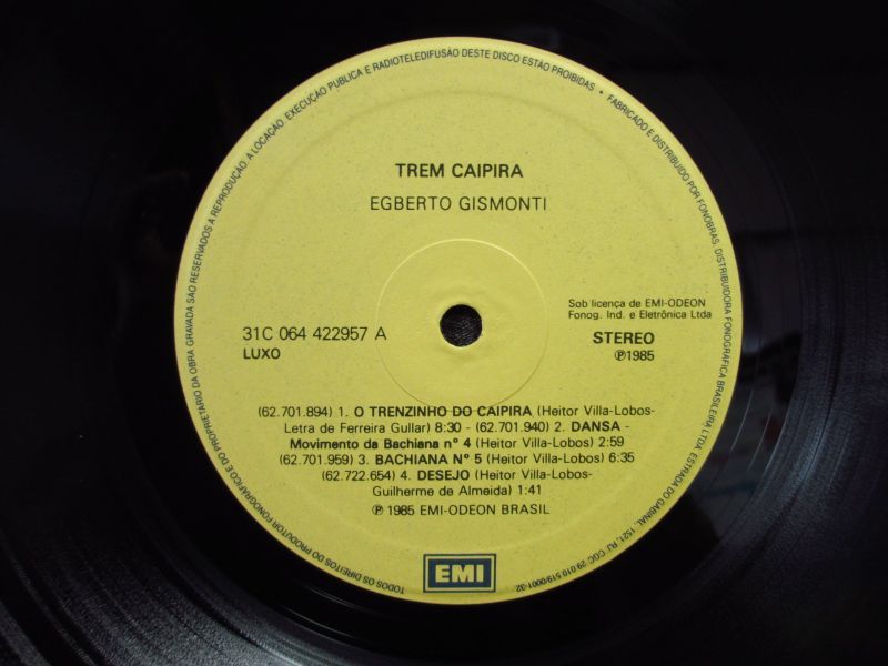 Egberto Gismonti / Trem Caipira - Guitar Records