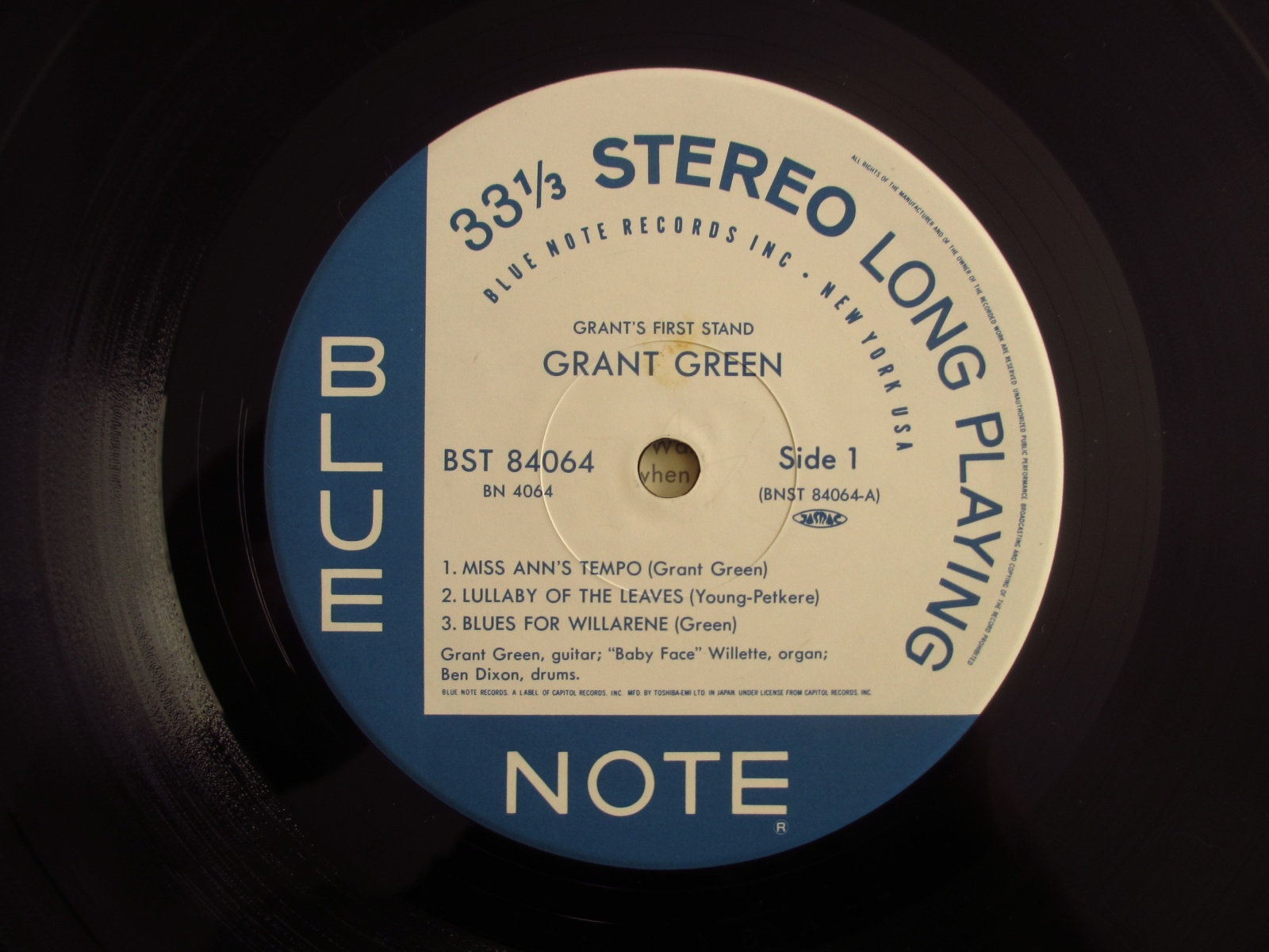 Grant Green / Grant's First Stand - Guitar Records