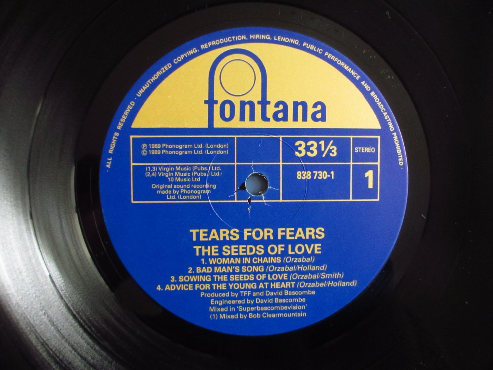 Tears For Fears / The Seeds Of Love - Guitar Records