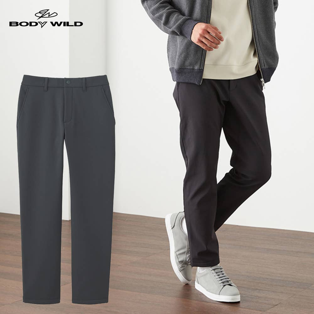 BODY WILD GOLF】裏フリースハイストレッチパンツ テーパード【送料