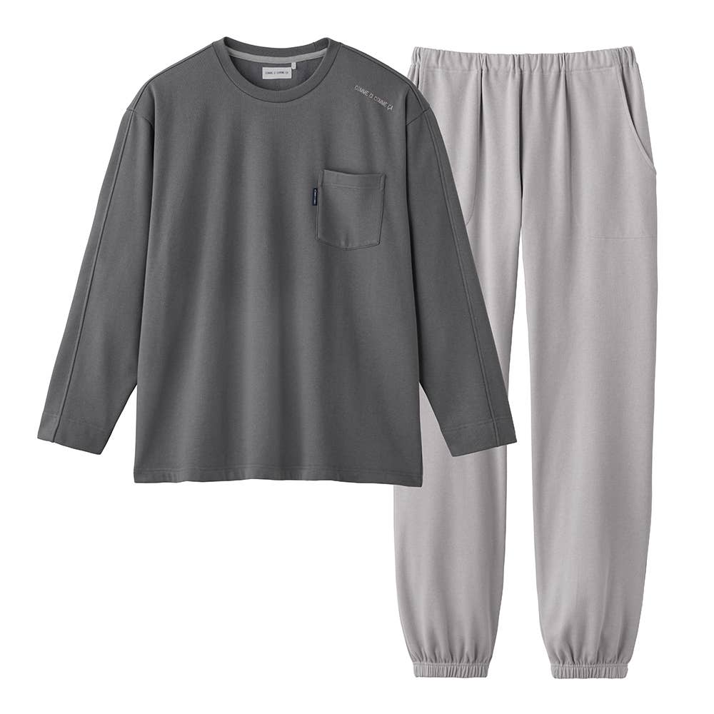 綿混・裏起毛】長袖長パンツ ルームウェア【SALE】 MH6555 :メンズ