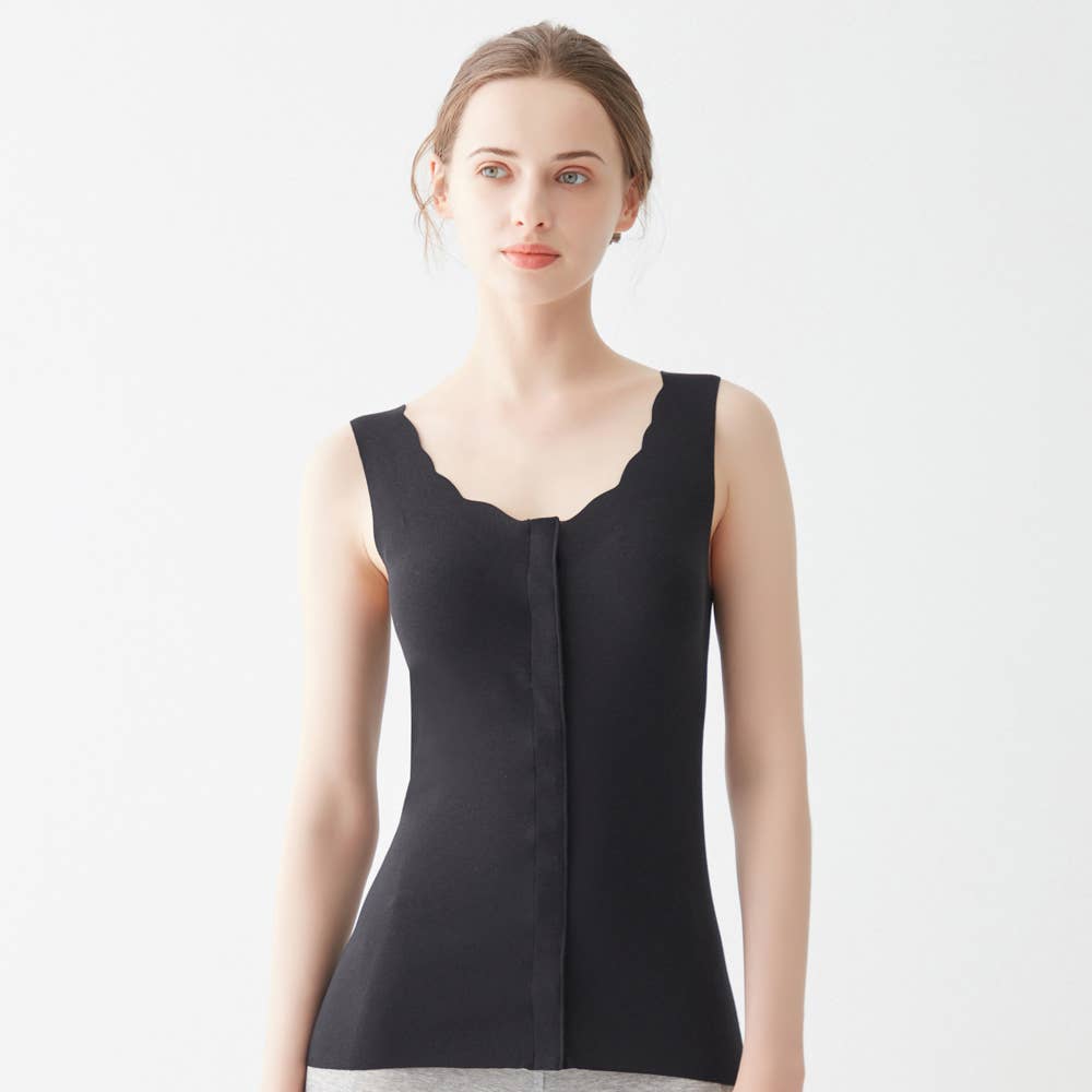 前あきカップ付きタンクトップ NP0036 :レディース トップス