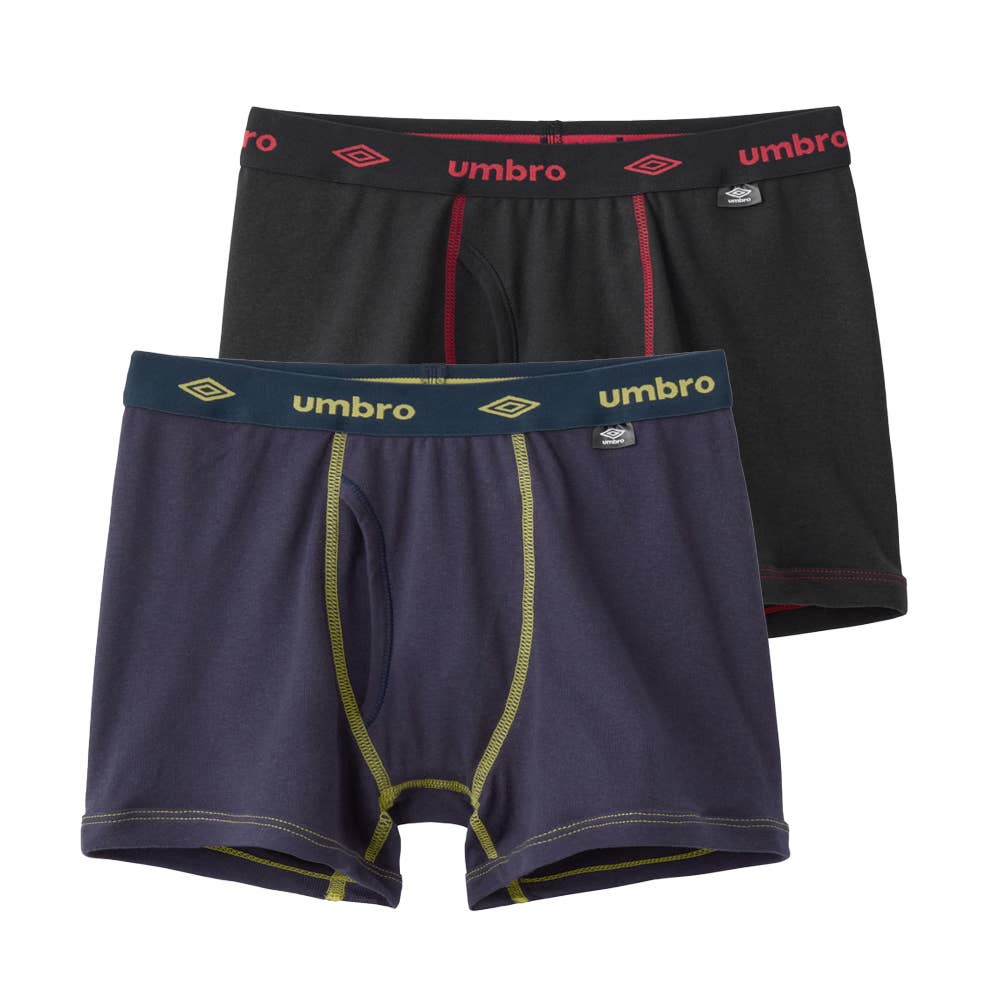 綿100％】ボクサーパンツ(2枚組)(前あき)(110~170cm) UB9302EC :キッズ