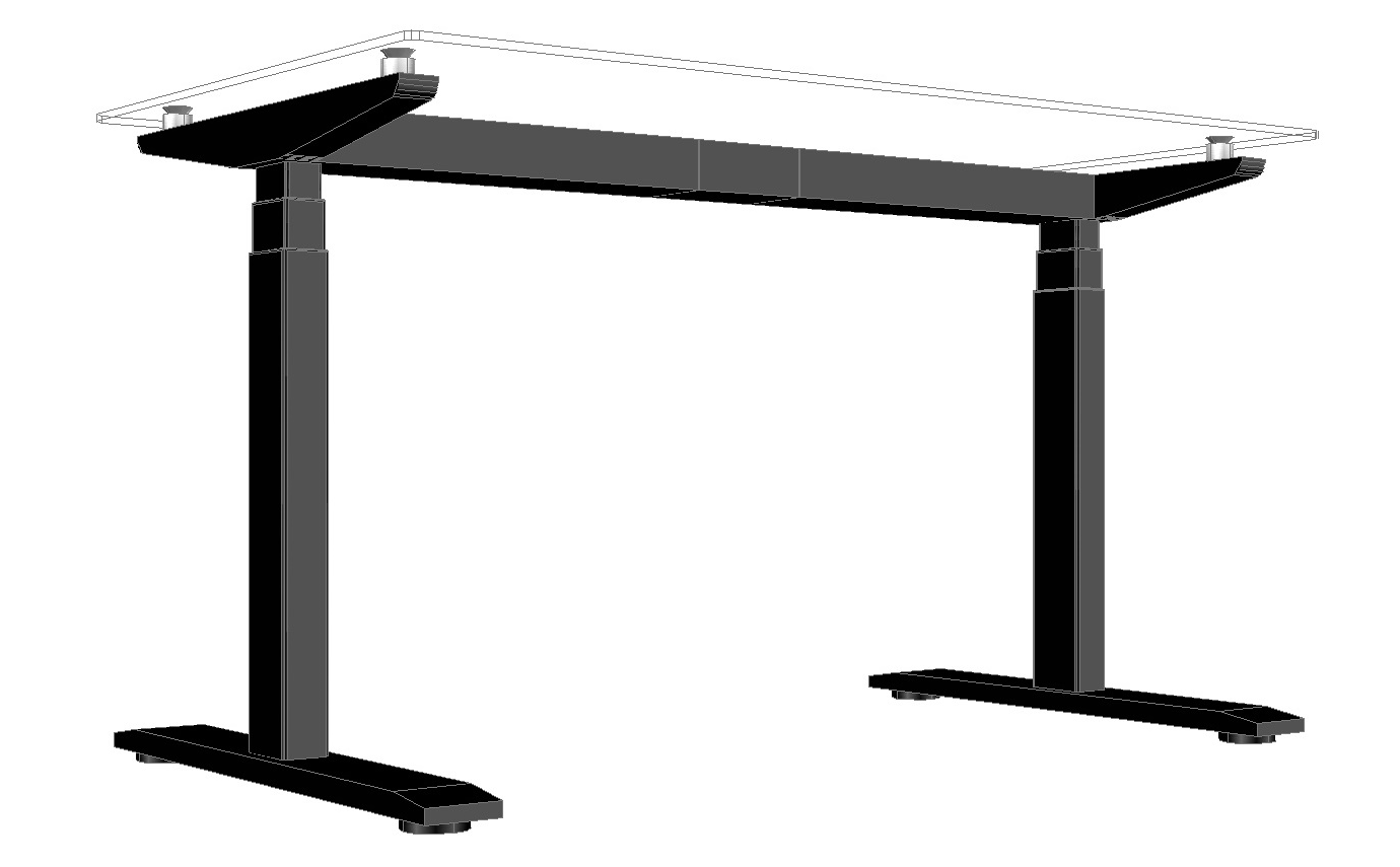 電動・上下昇降】ガラステーブル 家具