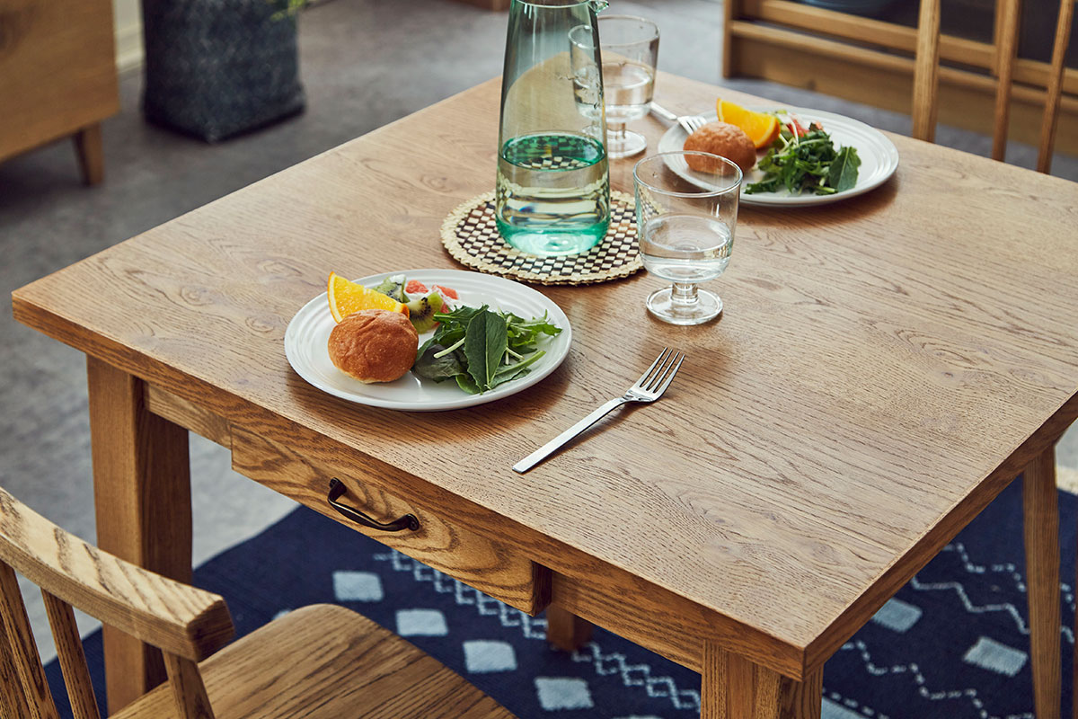 幅135cm] FUDGE ダイニングテーブル | DOUBLEDAY ONLINE SHOP