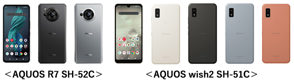 報道発表資料 : 「ドコモ スマートフォン」の新商品 AQUOS 2機種を開発