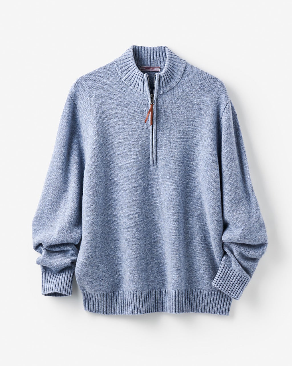 ピュアカシミヤセーターハーフジップ/DoCLASSE