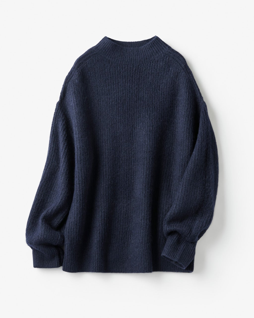 ウール混フラッフィー・ハイネックセーター/DoCLASSE