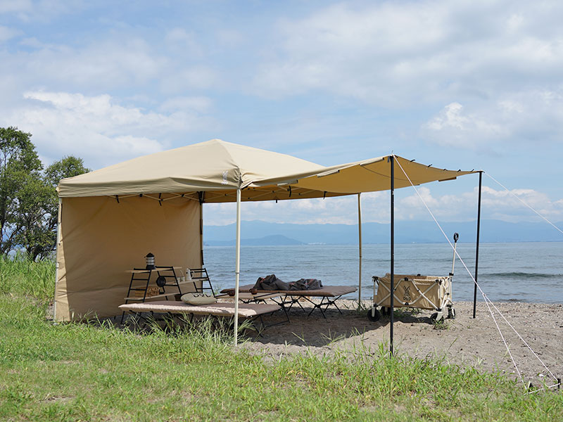 販売終了】TCワンタッチタープL（タン） TT8-677-TN - DOD（ディーオー