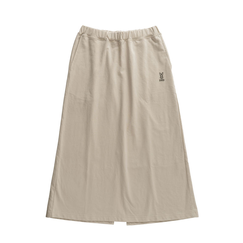 ウサロゴスカート(アイボリー/チョコブラウン/ブラック/グレー）SK118