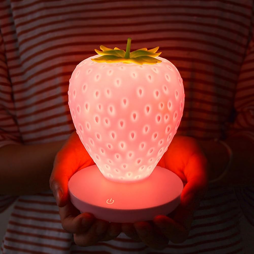 Strawberry Lamp Aesthetic Night Light – DormVibes
