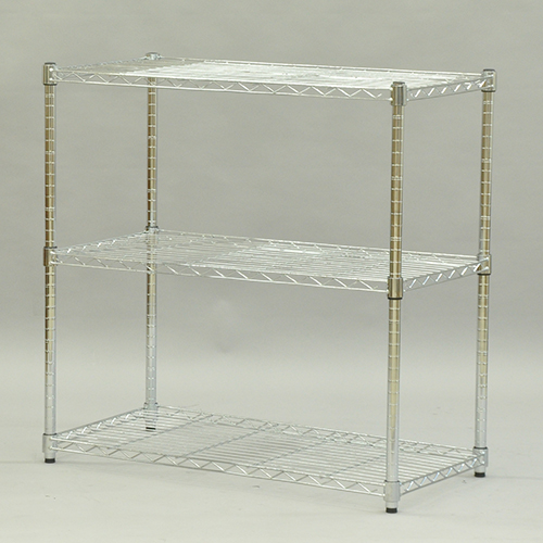 25Φスチールラック3段セット YSR-9090 メッキ エイ・アイ・エス メタル