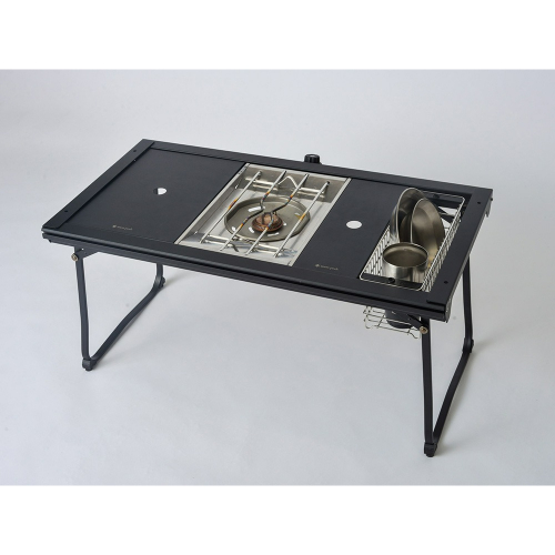 ステンレストレー1ユニット ブラック FES-085-BK snow peak レジャー