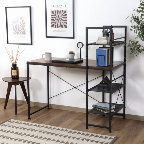 左右組み換えラック付きデスク ルカ BR 73611 不二貿易 システムデスク