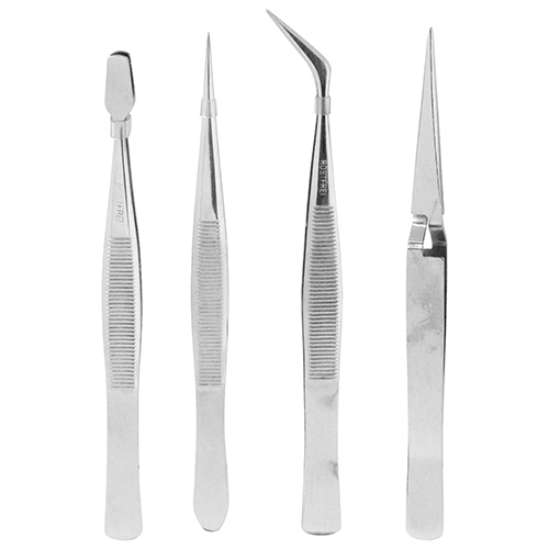 ステンレスピンセット 4本組 EHP-4SN E-Value ピンセット