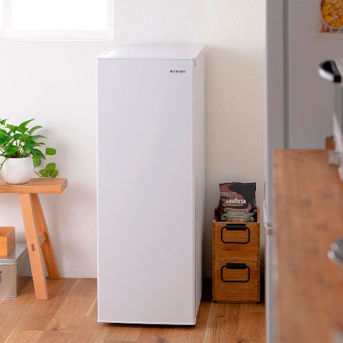 スリム冷凍庫 80L IUSN-8A-W アイリスオーヤマ 冷凍庫 ホワイト